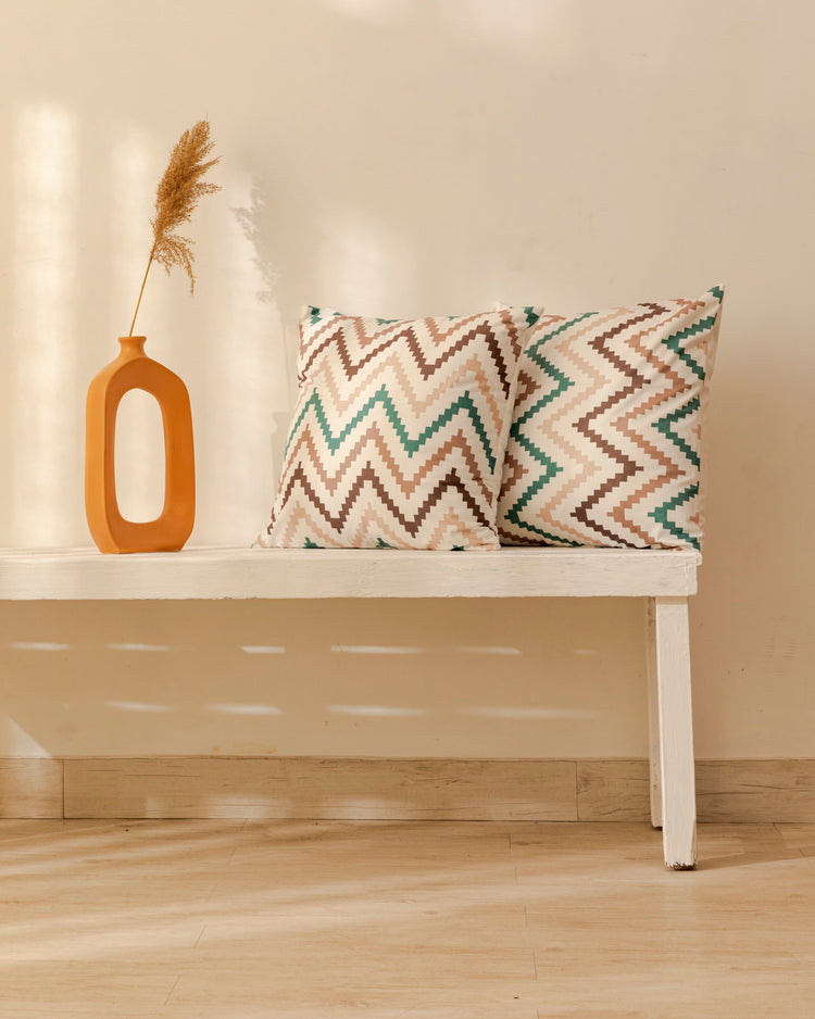 Vibe Cushion Coordinated With Bed Runners
