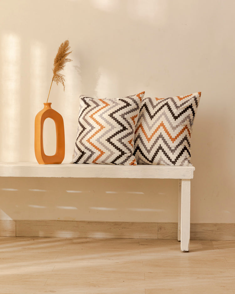 Vibe Cushion Coordinated With Bed Runners