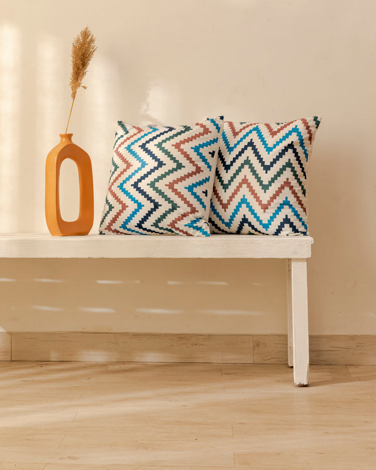 Vibe Cushion Coordinated With Bed Runners