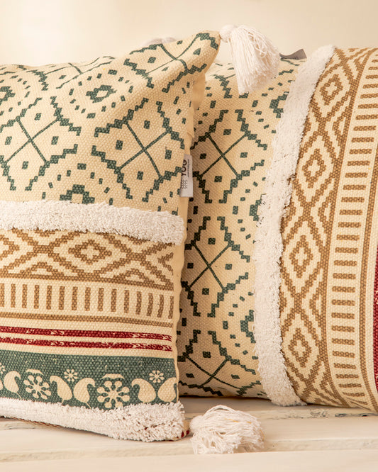 Cotton Tufted Jaipur Cushion