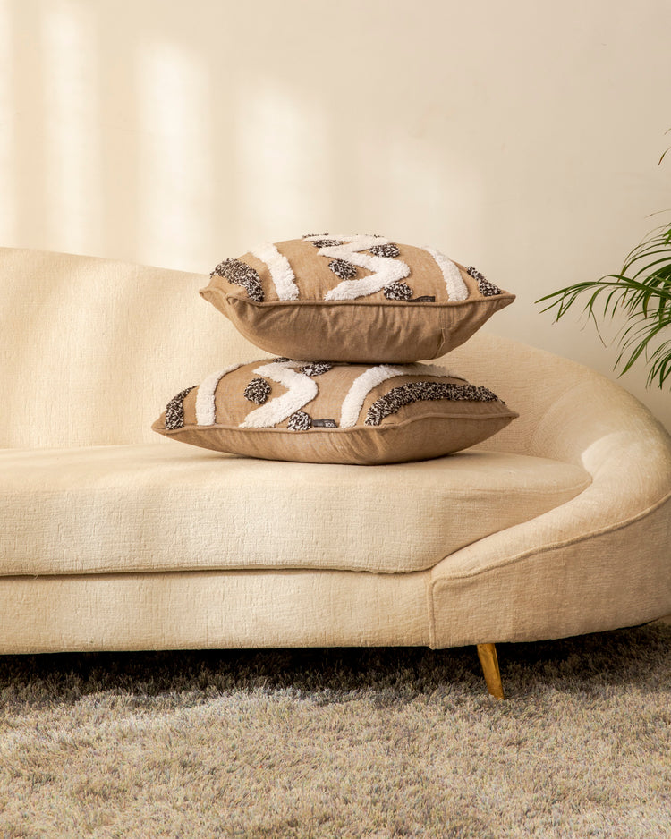 Cotton Tufted Prana Cushion